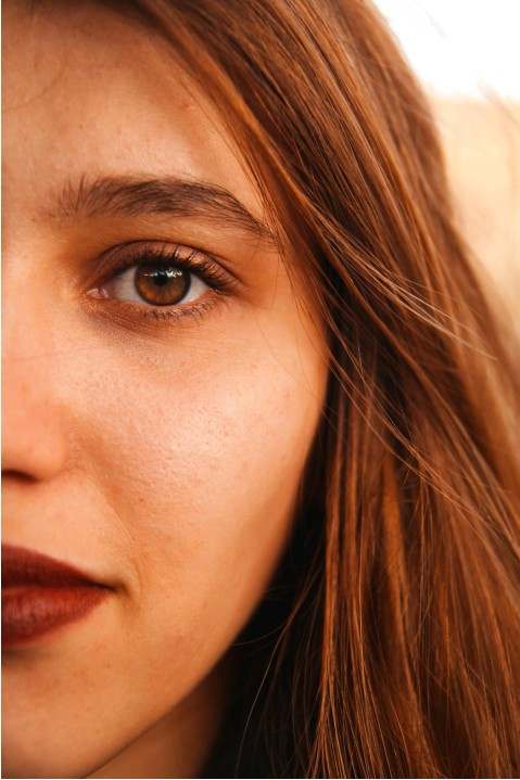 Designer face photo